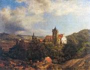 unknow artist Landsberg Castle Sweden oil painting artist